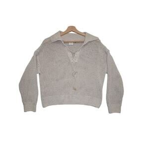 Joie Sequin Open Knit Pullover Sweater – Size M